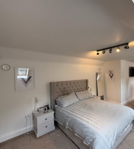 Midea ducted system back view in this beautiful bedroom